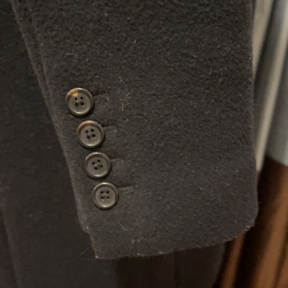 Bird by JUICY COUTURE Black Wool Coat Size M - Picture 6 of 8